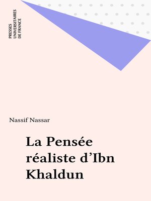 cover image of La Pensée réaliste d'Ibn Khaldun